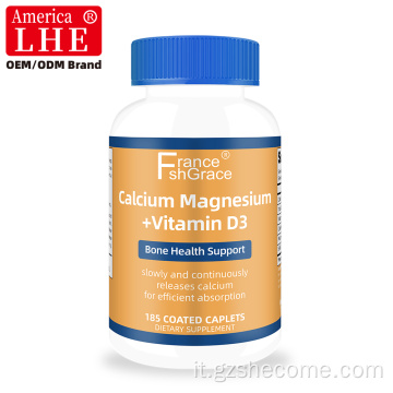Shecome Calcio Magnesio Vitamina D3 Compresse Salute delle ossa